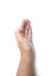 © akkalak - an open hand isolated over white background