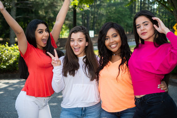 Wall Mural - Group Of Teenage Friends