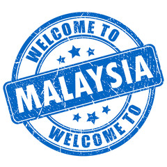 Wall Mural - Welcome to Malaysia vector stamp