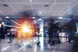 © alphaspirit - Modern airport with blur effects. double exposure