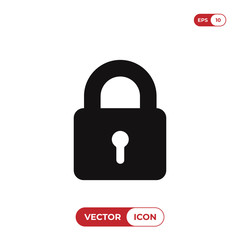 Padlock icon vector illustration