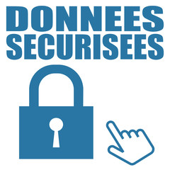 Sticker - Logo données sécurisées.