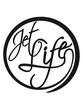 kreis rund flugzeug kontur weltreise ferien logo jet life text spruch design jetset leben fliegen urlaub unterwegs reisen pilot stewardess clipart