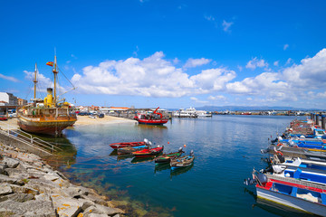 Wall Mural - O Grove Ogrove port with fishing boats Pontevedra