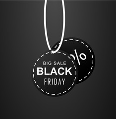 Wall Mural - Black Friday label poster