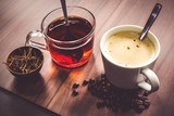 Hot coffee and tea