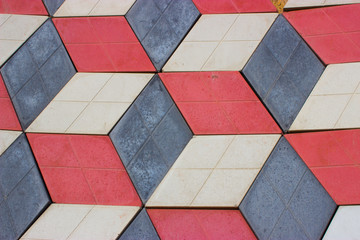 Poster - abstraction of colored stones or tiles