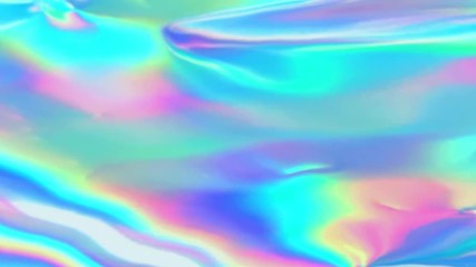 holographic render animation with neon and pastel gradient color. vj animated background