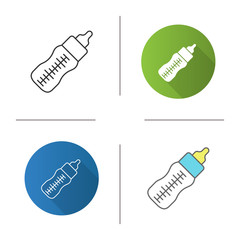 Sticker - Baby feeding bottle icon