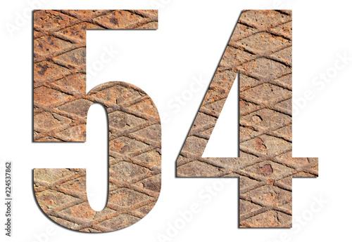 Fotografia 54 – with metal texture on white background