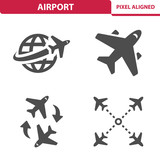 Fototapeta  - Airport Icons