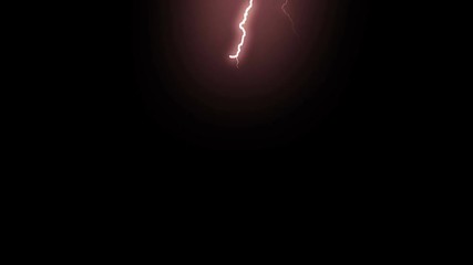 Wall Mural - set of beautiful isolated lightning strikes on black background. electrical storm. realistic multipl