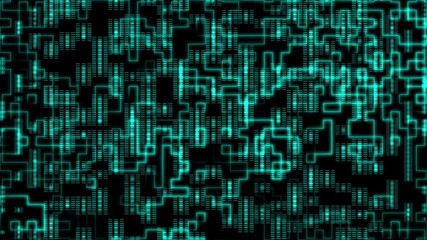 Fototapete - Line Indicator Data Communication Flow Technology Futuristic Element