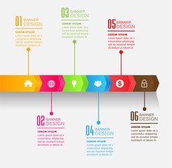 modern paper text box template for website computer graphic technology, banner infographics