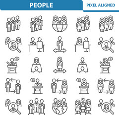 Wall Mural - People Icons