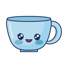 Canvas Print - kawaii coffee mug icon