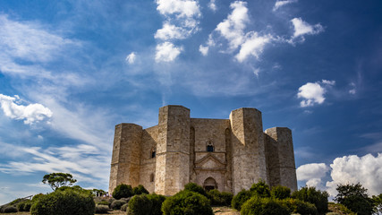 Castel del Monte, the famous and mysterious octagonal castle built in 13th century by Emperor Frederick II