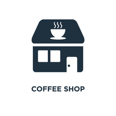 Canvas Print - coffee shop icon