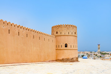 Sticker - Sunaysilah Fort in Sur, Oman. It is located about 150 km southeast of the Omani capital Muscat.