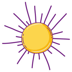 Poster - Sun cartoon isolated