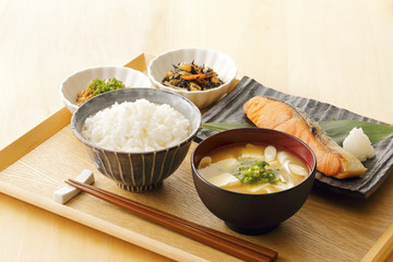 Wall Mural - 日本のごはん　Japanese foods(Typical Japanese breakfast)　　