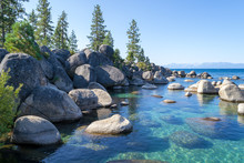 Crystalline Water At Sand Harbor In Lake Tahoe