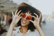© Rawpixel.com - Woman having fun with strawberries