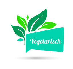 Wall Mural - Vegetarian sign. Organic food, farm fresh and natural product sticker. Label organic, bio, natural design template.