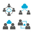 people network and cloud collaboration