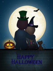 Wall Mural - illustration of Halloween night