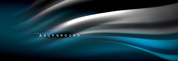 Fluid color wave line background. Trendy abstract layout template for business or technology presentation, internet poster or web brochure cover, wallpaper