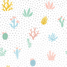 Floral Seamless Pattern. Vector Illustration.