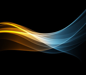 vector abstract shiny color wave design element