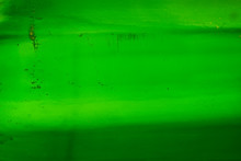 Texture Of Green Old Bottle Glass With Scratches