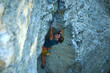 © vitaliymateha - rock climbing. man rock climber climbing the challenging route on the rocky wall