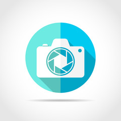 Photo camera icon. Vector illustration.