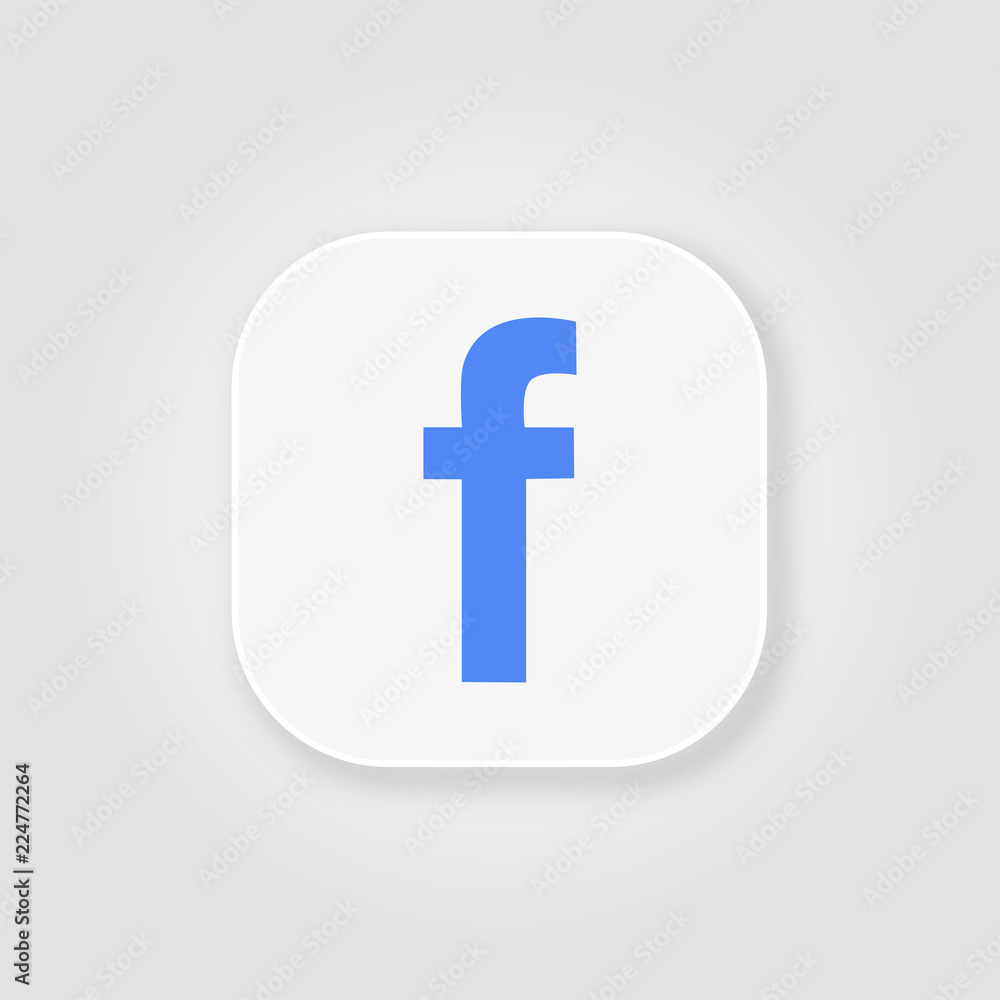Letter F. Flat web icon or sign isolated on gray background. - obrazy, fototapety, plakaty 