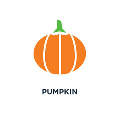 pumpkin icon. halloween holiday concept symbol design, vector il