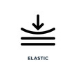 elastic icon. elastic concept symbol design, vector illustration