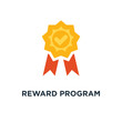 reward program icon. winner cup, earn points, medal concept symbol design, first place bowl, game trophy, win super prize, achievement and accomplishment vector illustration