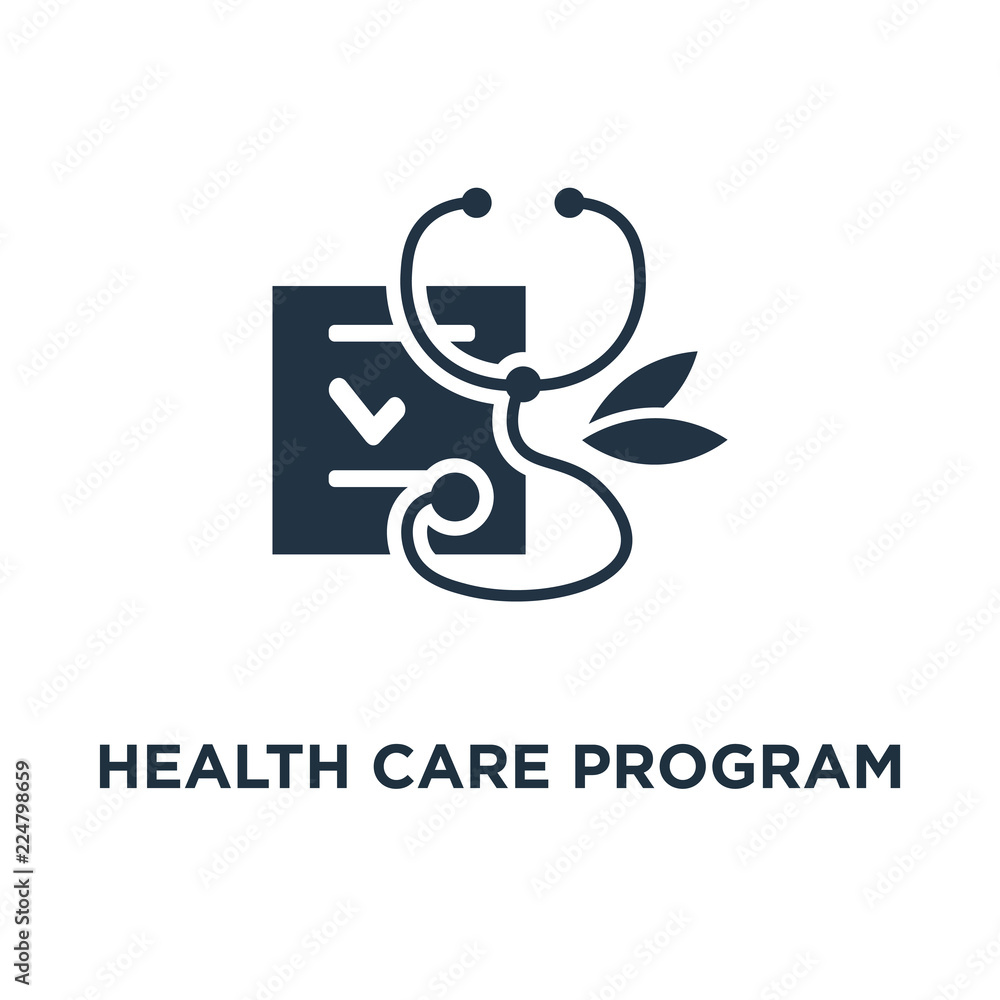 health care program icon. medical services concept symbol design ...