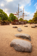 Canvas Print - The Diana, Princess of Wales Memorial Playground in in Kensington, London, UK