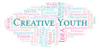 © sharafmaksumov - Creative Youth word cloud, made with text only.