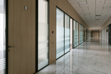 Wall Mural - Large empty office corridor