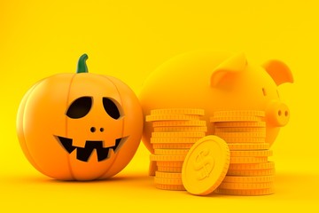 Poster - Savings background with jack o'lantern