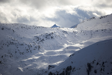 Wall Mural - mauvais temps d'hiver dans le mercantour