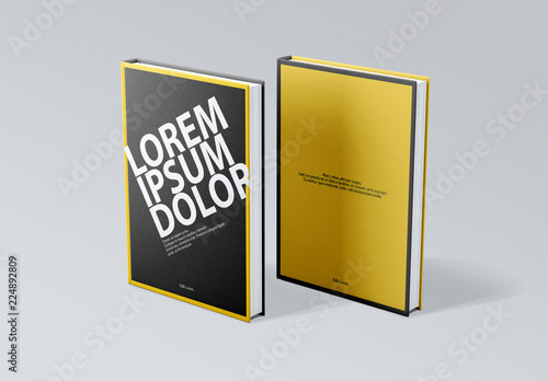 Download Front and Back Book Cover Mockups. Buy this stock template ...