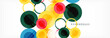 © antishock - Overlapping circles design background