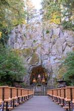 Our Lady's Grotto Of The National Sanctuary Of Our Sorrowful Mother Catholic Shrine In Portland