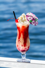 Wall Mural - pina colada with berries